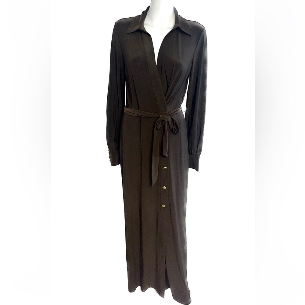 NWT womens brown Taylor maxi dress size 8